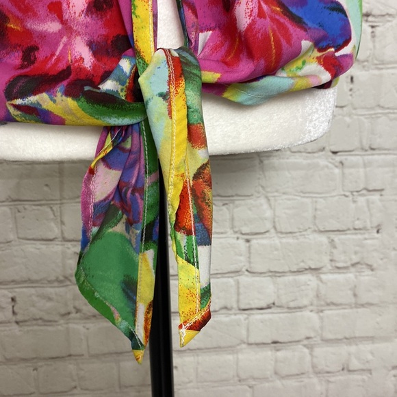 [JESSICA SIMPSON] Sheer Button Up/Tie up Blouse Size XS - Picture 5 of 8